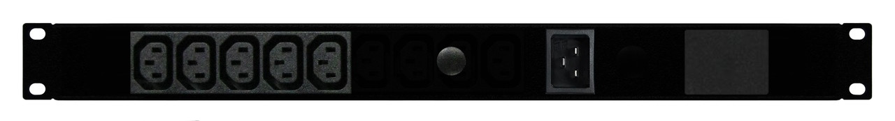 Second image of PDU: 5x Outlets | IEC C13 | 19'' 1RU Horizontal | Inlet