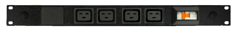 PDU: 4x Outlets | IEC C19 | 19'' 1RU Horizontal